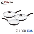 aluminium cerâmico melhor panelas die-cast fritadas do cookware da escala popular chinesa do wok